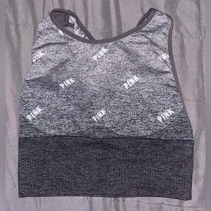 PINK Victoria's Secret Gray Sports Bra